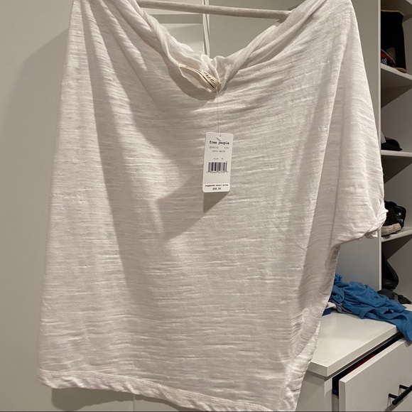 Free People Astrid Burnout Short Sleeve Tee white - Picture 6 of 10